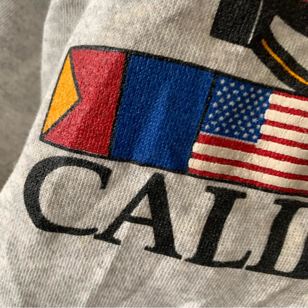 Vintage California Marina Del Rey Nautical Sailing Sweatshirt - Picture 4 of 13